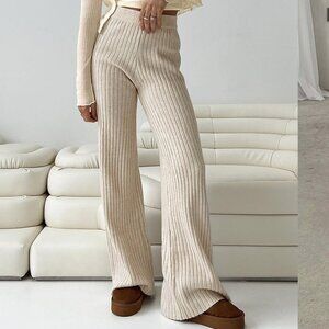 Princess Polly Montana Ribbed Knit Pants